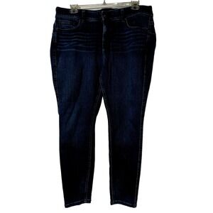 TORRID Jeans Size 20R Mesh Tummy Control Elastic Waist Bombshell Skinny Jeans